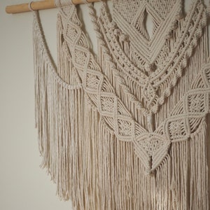 Large macrame wall hanging 4' * 3', large macrame, macrame headboard, boho headboard, house warming gift, room decor aesthetic minimalist
