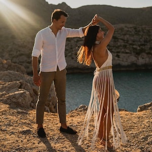 Beach coverup festival dress greek goddess dress beach wedding dress bohemian dress sun goddess dress boho dress white dress rave outfit