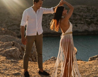 Beach coverup festival dress greek goddess dress beach wedding dress bohemian dress sun goddess dress boho dress white dress rave outfit