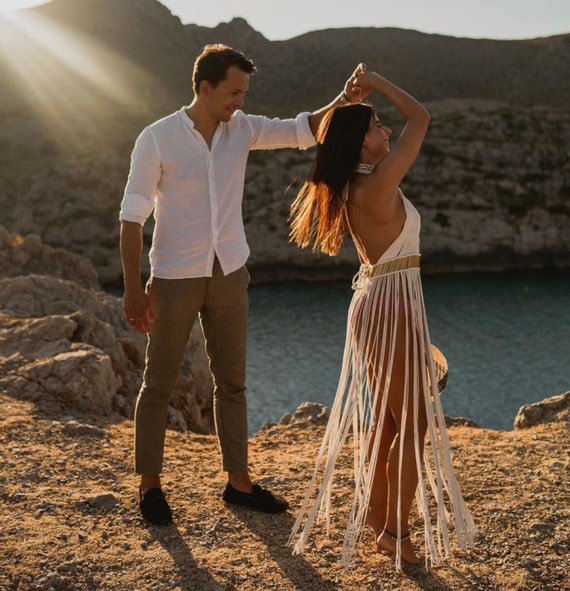 Beach coverup festival dress greek goddess dress Beach wedding dress bohemian dress Sun goddess dress boho dress White dress rave outfit