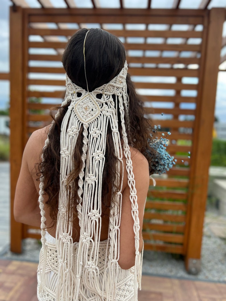 WEDDING VEIL, Pearl Veil, Bridal Veil, Bohemian Wedding Veil, Boho