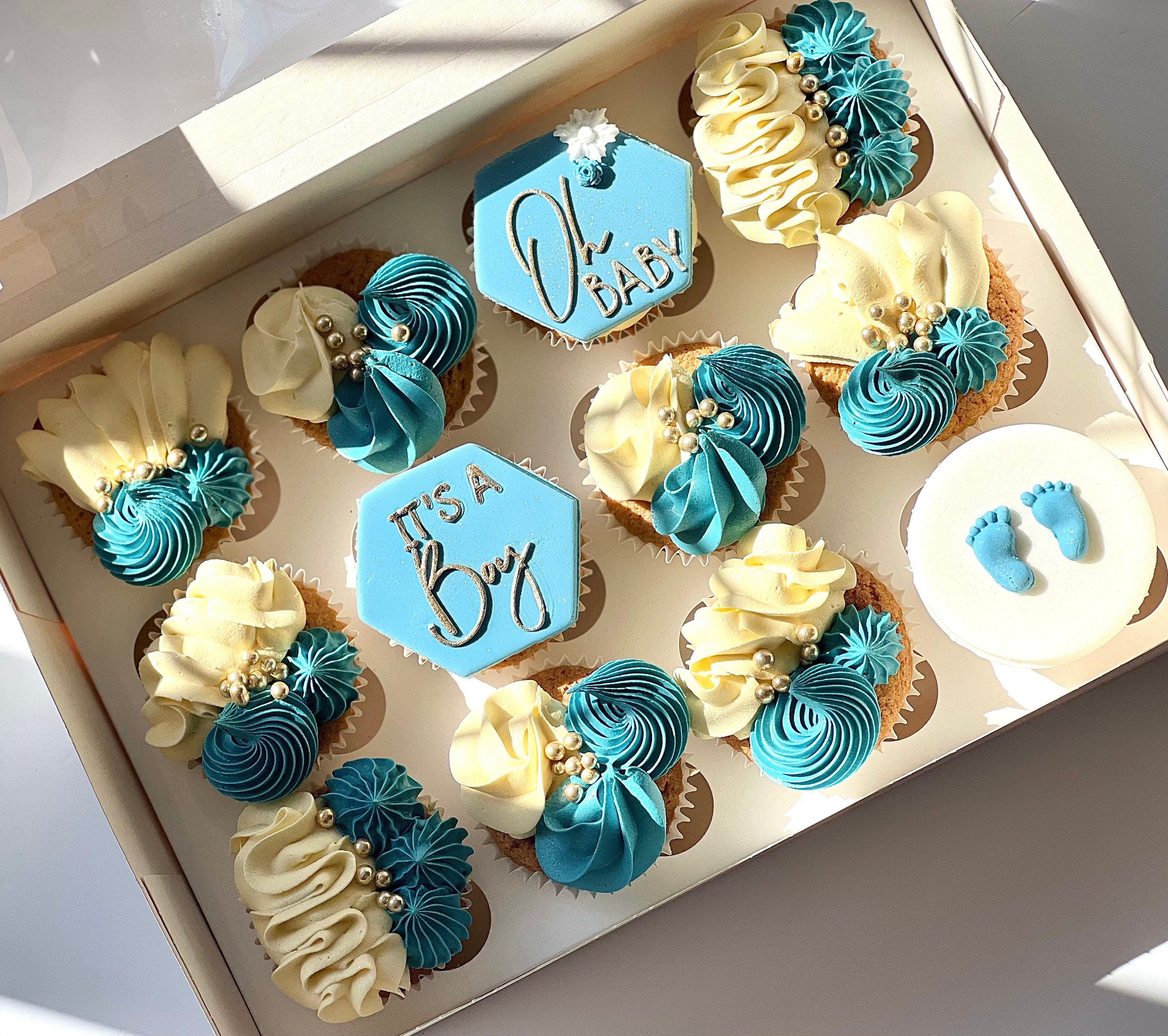 Pirottini Per Cupcake A Pois Blu Navy, Set Da 36, Carta