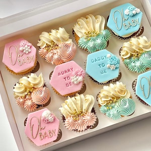 Box of 12 Babyshower cupcakes image 1