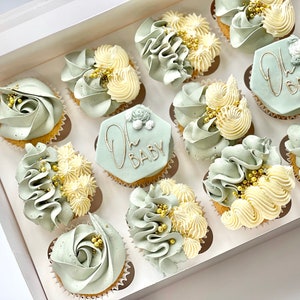 Box of 12 Babyshower cupcakes image 2