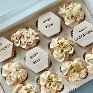 Box of 12 Babyshower cupcakes image 5