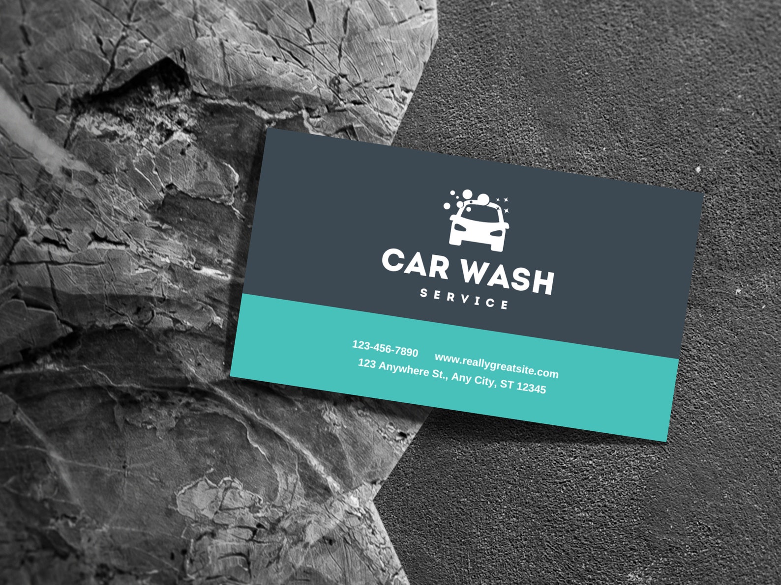 Car Wash Loyalty Card Canva Template Client Royalty Card Car Etsy