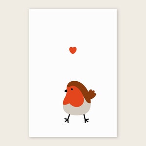 Postkarte "Rotkehlchen"