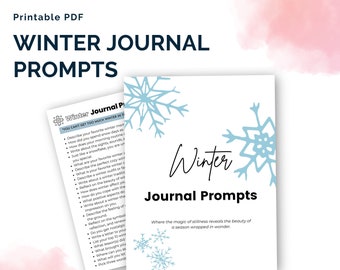 Winter Journal Prompts | Self-Discovery Journal Prompts | Winter Shadow Work Journaling | Instant Download