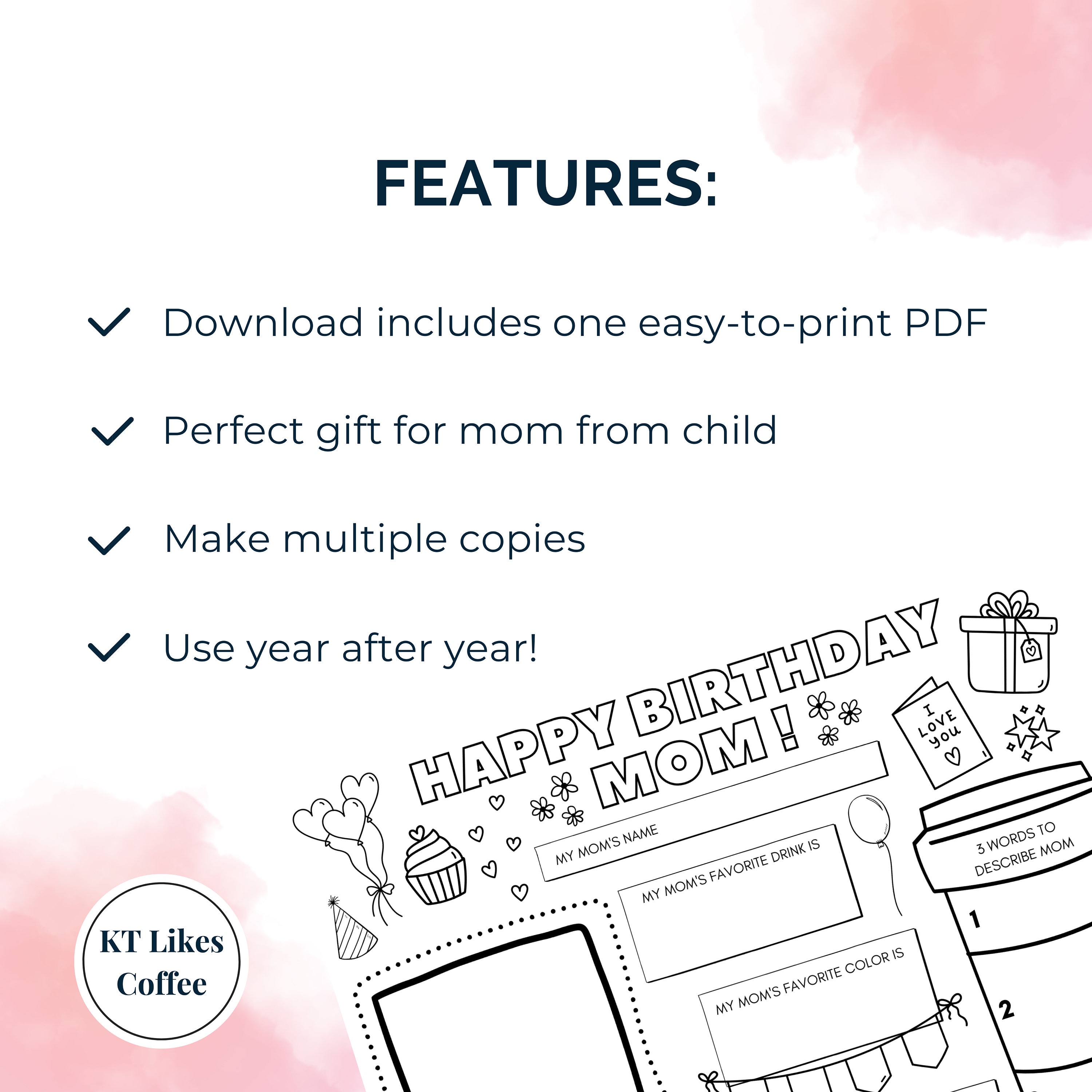 Free Birthday Activity Sheets