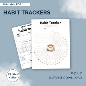 Coffee-Themed Habit Tracker: 30-Day Printable (PDF)