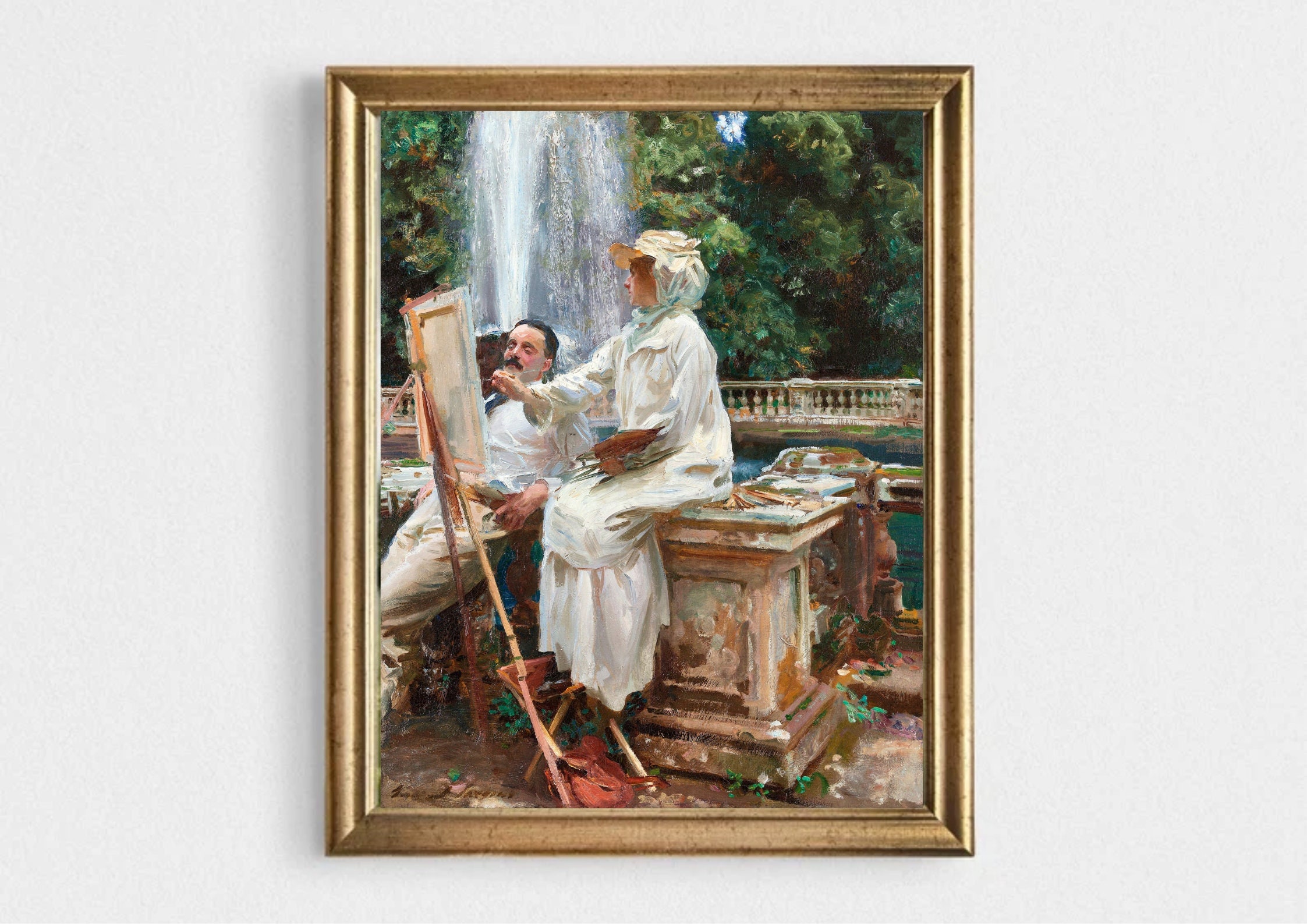 ジョン・シンガー・サージェントのアートプリント：ヴィラ