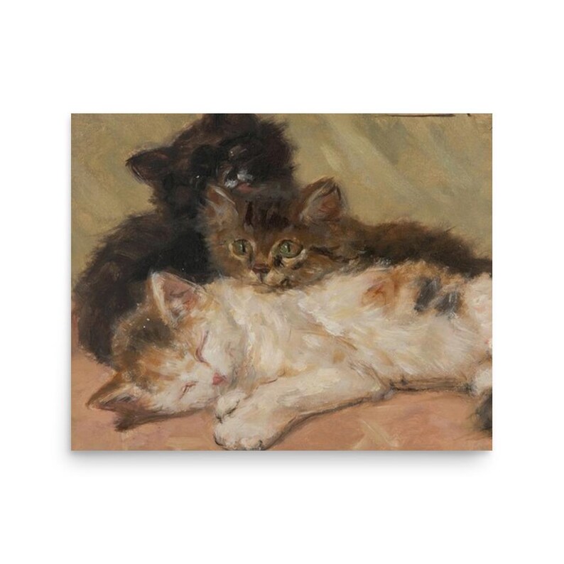 Kittens Vintage Art Print: Henriette Ronner-knip Cat Portrait - Etsy