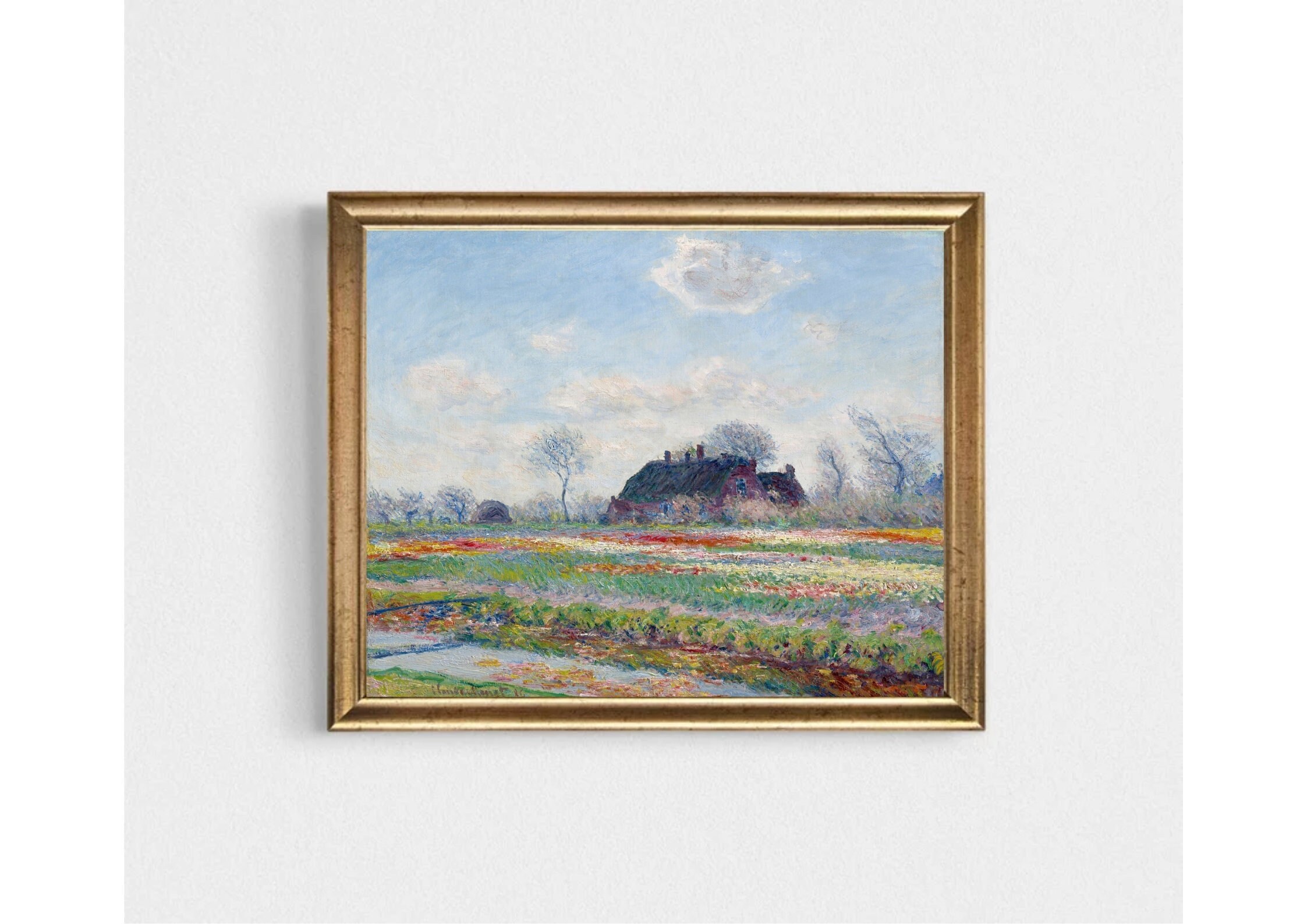 クロード・モネ、「Tulip Fields at Sassenheim,near CLAUDE MONET