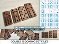 Double 12 Domino Set SVG Files in Various Sizes