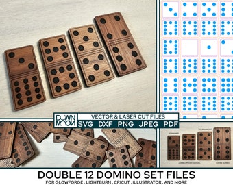 File SVG del set Domino Double 12 in varie dimensioni