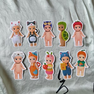 sonny angel stickers ! glossy & waterproof #sonnyangel sticker blind boxes / mystery bundles ! great for laptops, journals, water bottles