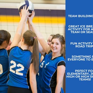 girls sports team bonding, girls volleyball team icebreaker games, volleyball coach resource, volleyball mom