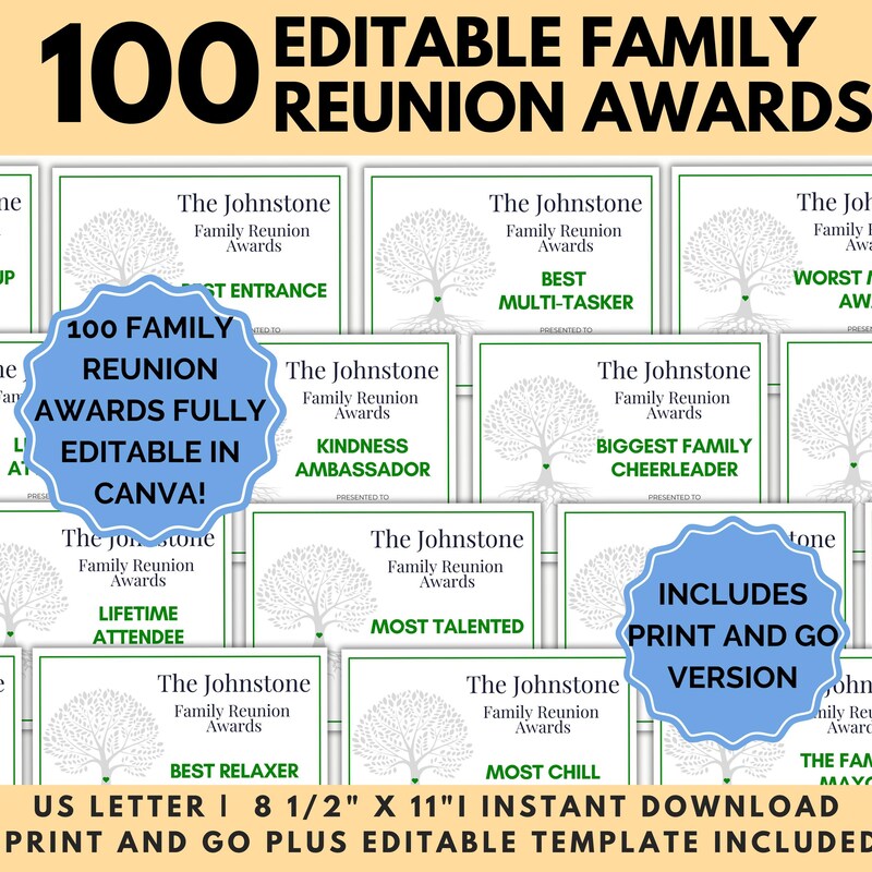 Name Tags for Family Reunions - Etsy