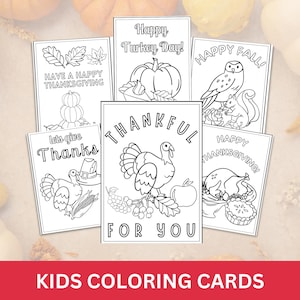 Thanksgiving Kinder Malkarten, Kinder Thanksgiving Bastelaktivität, Kinder Malaktivität, Thanksgiving Handwerk, Kinder DIY Karten, Kunsthandwerk