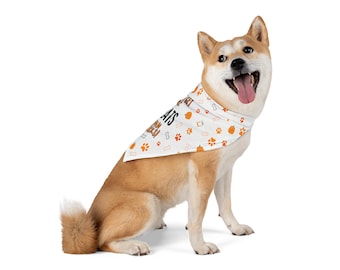 Dog scarf Halloween, Halloween dog bandana, fall dog bandana, funny dog bandana, dog gift, Halloween dog scarf, trick or treat dog bandana