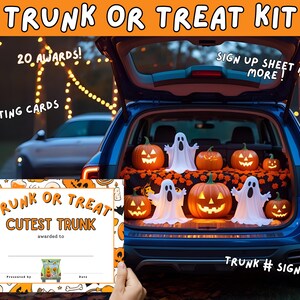 trunk or treat voting, halloween award certificates, trunk or treat car decorations, trunk or treat ideas, trunk or treat party, halloween fundraiser ideas