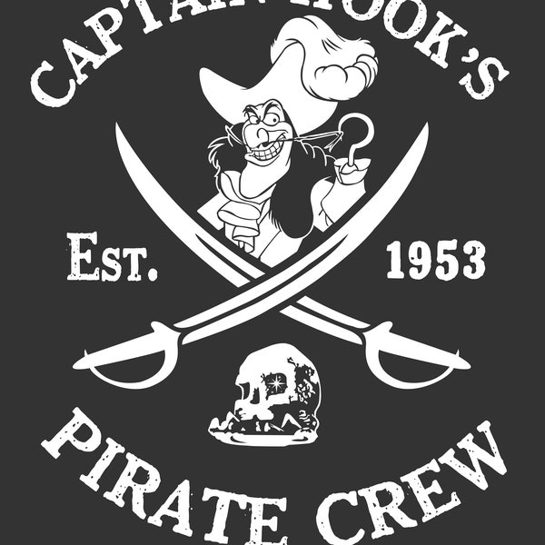 Captain Hook Pirate Crew Est 1953 Png, Pirate Crew Png
