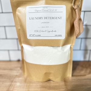 100% All natural, homemade laundry detergent soap powder / organic laundry soap / clean ingredient detergent