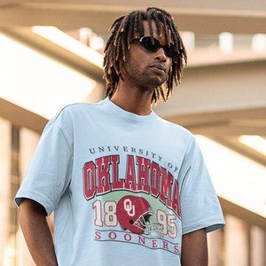 Men's Homefield Ash Oklahoma Sooners Vintage Basketball T-Shirt Size: Medium
