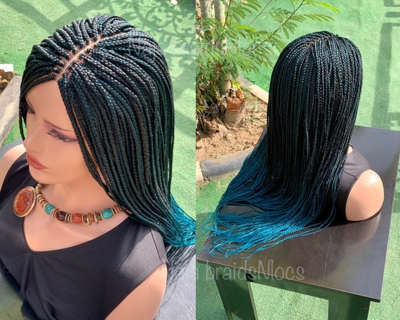Ready to Ship Knotless Box Braids Wig for Black Women Box Braided Wig  Cornrow Wig Passion Twist Cornrows Wig Full Lace Wig 