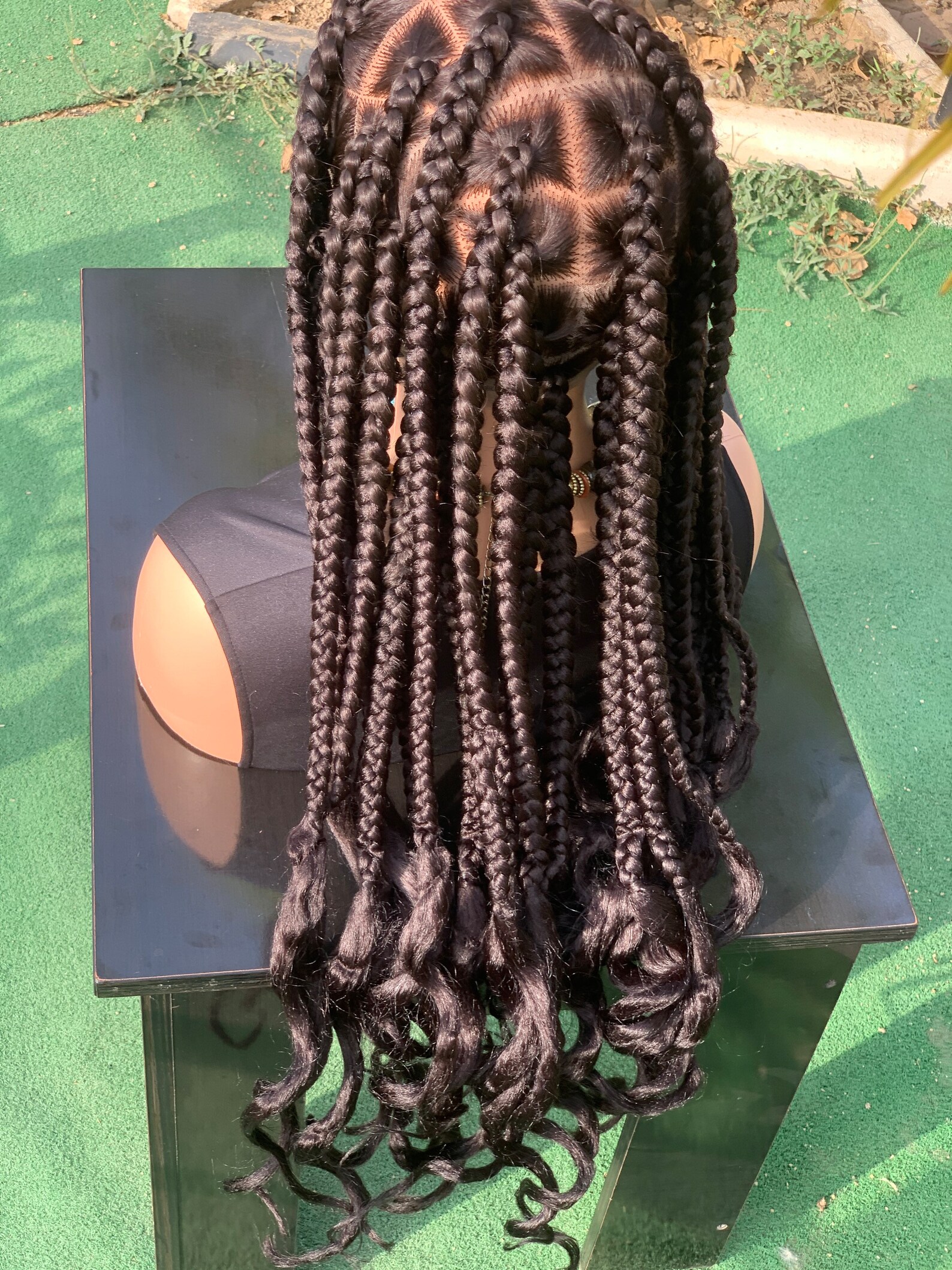Handmade Knotless Jumbo Braid Wig | Black Women, 35 Inch - Etsy
