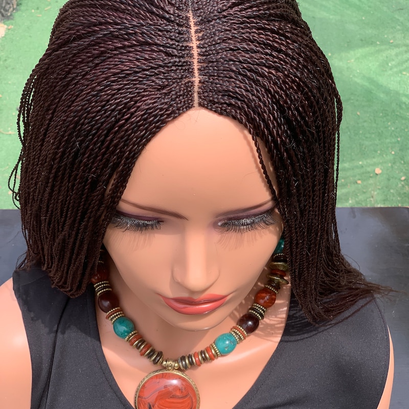 Human Hair Braided Wigs - Etsy