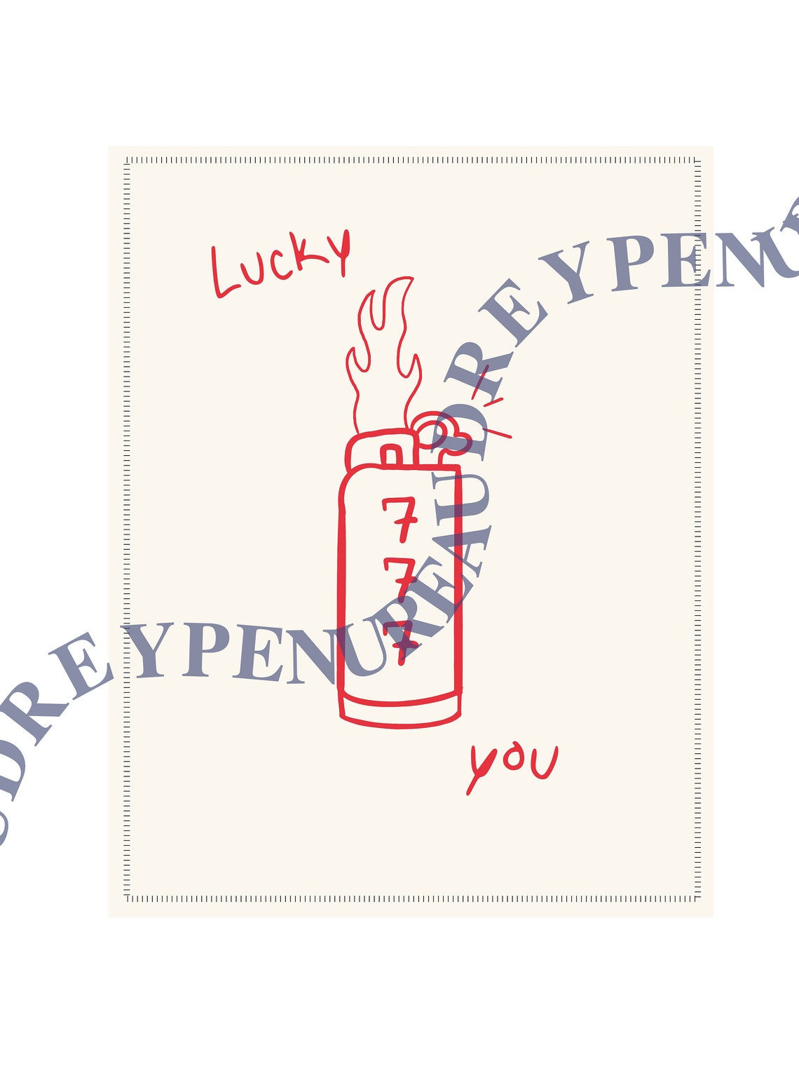 LUCKY YOU Art Print Red Wall Print Digital Download Print - Etsy