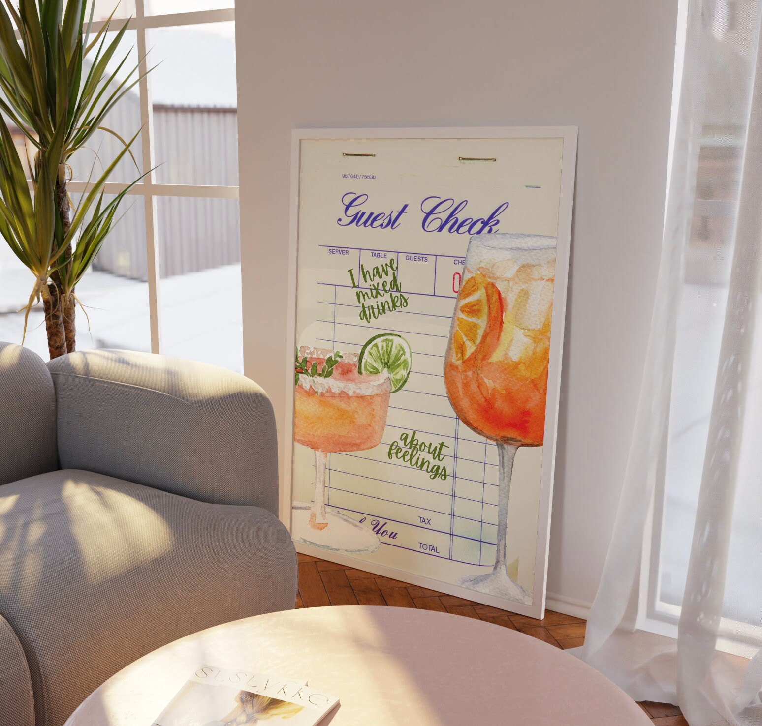 Bar Cart Wall Art| Aperol Spritz | Cocktail Print | Trendy Poster ...