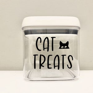 Cat/Dog Treats Decal - Cat/Dog Food Decal - Cat/Dog Treats Stickers - Cat/Dog Food Stickers - Vinyl Decal - Pet Decal - Cat/Dog Label- Gift