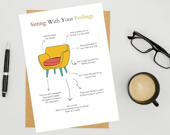 Feel your feelings, Sitting with your feelings, Emotions, Therapist document, School counselor prints, Educational psychology prints