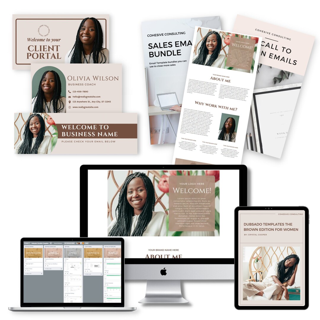 Dubsado Template Canva Templates the Brown Edition for Etsy