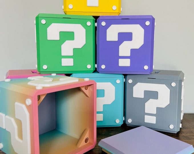 Mario Mystery Box W/ Magnetic Lid - Etsy