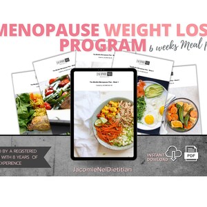 Menopause Weightloss Program | 6 Weeks Menopause Meal Plan | Menopause Diet