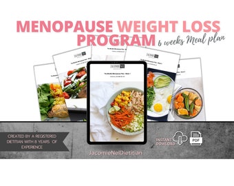 6-Week Menopause Weight Loss Meal Plan (Digital Download)