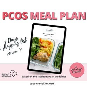 Week 2 PCOS Meal Plan: Low Carb Diet & Gluten-Free Recipes for Effective Weight Loss!