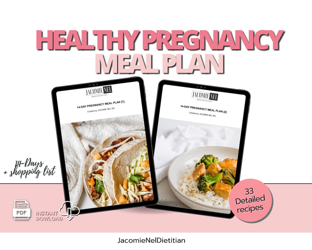 Plan de alimentación para el embarazo Dieta saludable para el