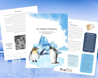 Mr. Popper's Penguins Homeschool Literatur basierende Studie