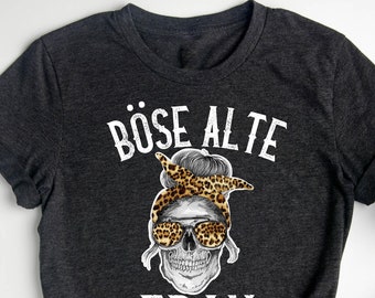 böse alte Frau T-Shirt, Sarkastisches T-Shirt, Introvertiert, Süßes Damen , lustige Frauen, Mama T-Shirt, Frau T-Shirt, Lustiges T-Shirt