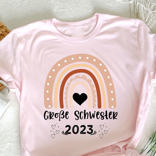 Große Schwester 2023,  Design für Mädchen T-Shirt, Schwester T-Shirt, lustiges Schwester T-Shirt, Schwester Geschenk, Schwester