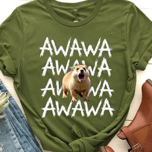 Hyrax Awawa T-Shirt, Lustiges Hyrax Design Shirt, Awawa Tier T-Shirt, Wildtier T-Shirt, Lustiges Tier Shirt, Tierliebhaber, Awawa Hyrax Fans