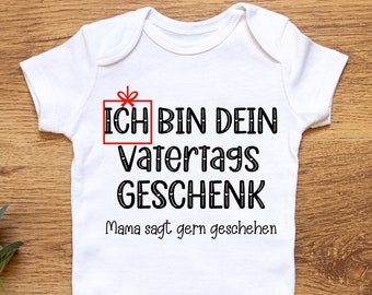 Ich Bin Dein Vatertags , Baby Strampler Kurzarm, Vatertags Body, Erstes Vatertagsgeschenk, Lustiger Vatertag, Geschenke für Papa vom Baby