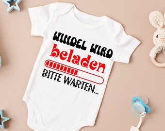 Windel wird beladen, Baby Body langarm Mädchen Junge , Sprüche Baby, Lustiges Kackbaby, neues Mama-Babyparty Geschenk, Lustiger Baby Body