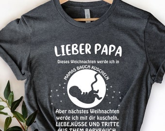 Dear dad T-Shirt, Baby Laden, Schwangerschaft Ankündigung, Lustige Schwangerschaft Shirt, Schwangere Shirt, Baby Enthüllen, Mama Geschenk