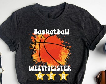 Basketball Weltmeister 2023 T-Shirt, Deutschland Basketball, Männerbasketball , Sonntagsbasketball, Basketballmannschaft, Basketballfan