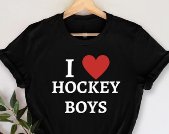 I Heart (Love) Hockey T-Shirt, Eislaufen Attraktion, Hockey Liebhaber T-Shirt, Hockey Leben, Hockey team geschenke, Hockeyspieler Geschenke